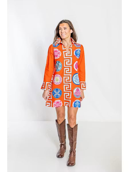 House Of MBR Greek Revival© Lana Shirt Dress Short