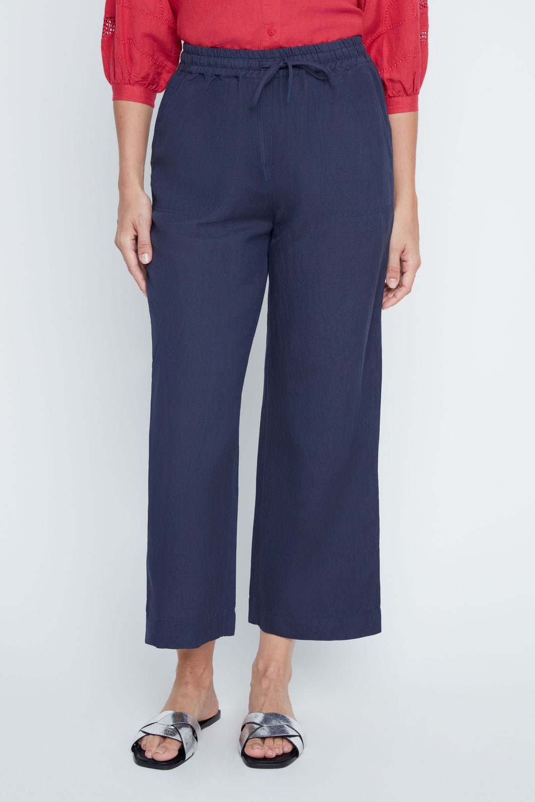 Renuar Linen Pant in Indigo