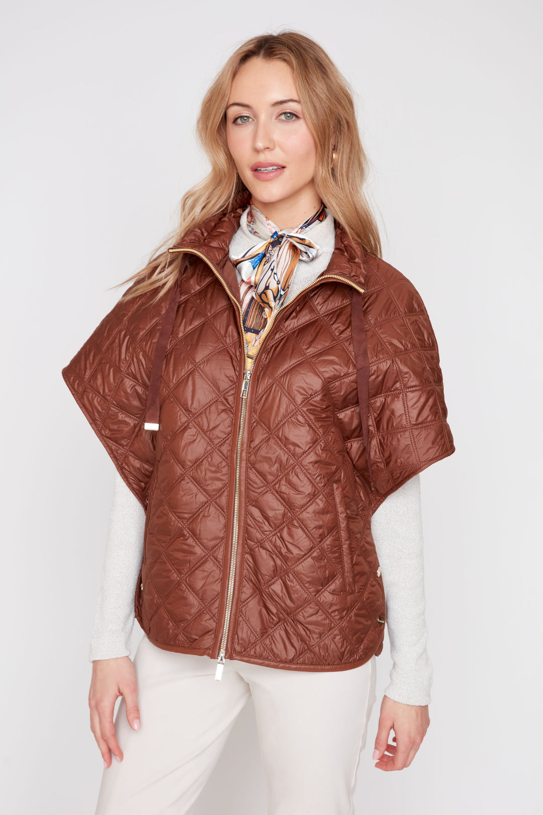 Renuar Puffer Vest in Tiramisu