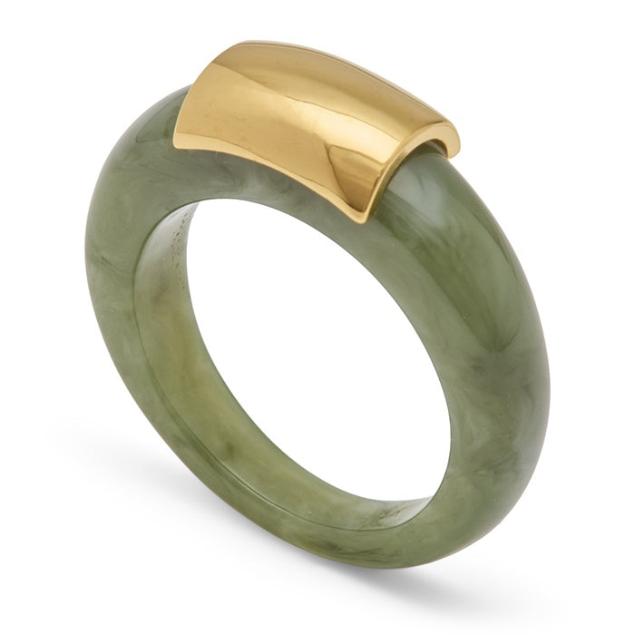 Lucas Jack Jade Resin Ring
