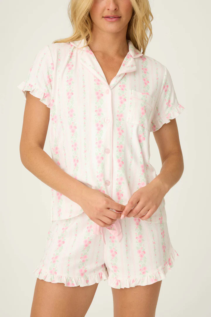 P.J. Salvage Roses Are Pink Petal Dream Pointelle 3-Piece PJ Set