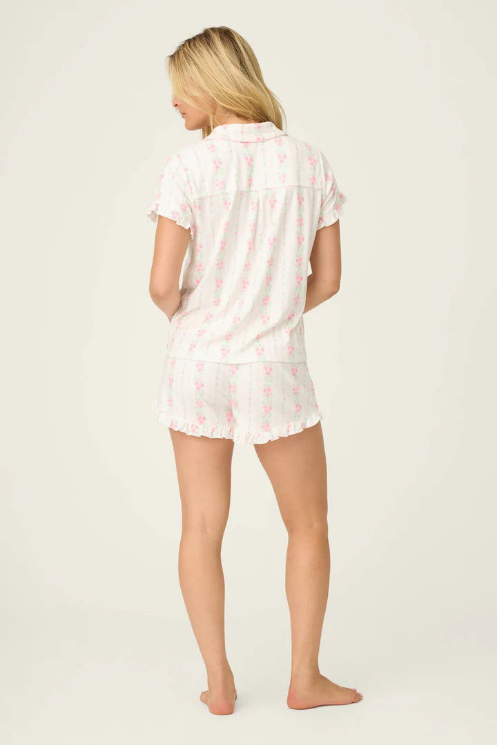P.J. Salvage Roses Are Pink Petal Dream Pointelle 3-Piece PJ Set