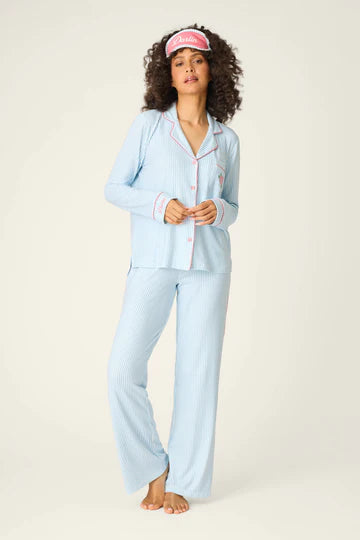 P.J. Salvage Western Blooms Blue Stripe Darlin 3-Piece PJ Set