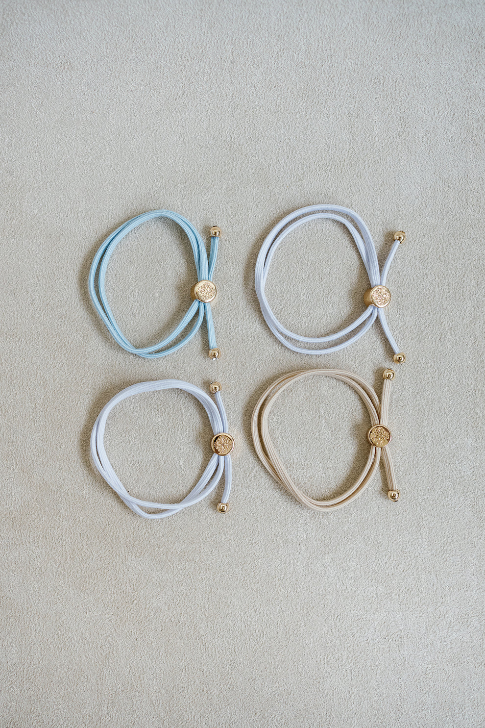 Skinny Hair Tie Set in Bride To Be