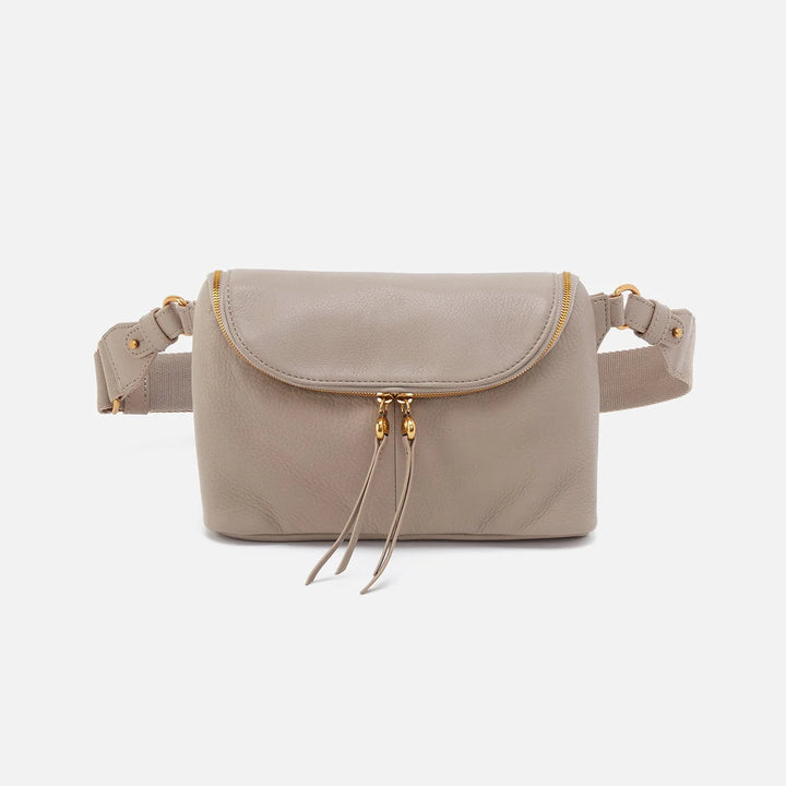 Hobo Fern Large Belt Bag in Pebbled Leather | Taupe