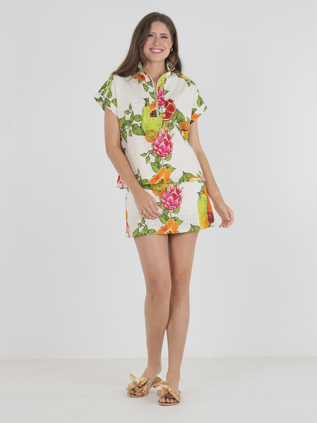 Emily McCarthy Poppy Pullover in Trellis Grove