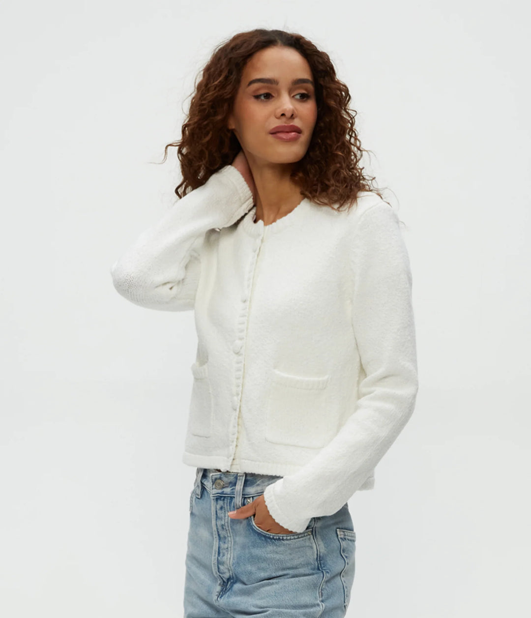 Michael Stars Opaline Cardigan in White