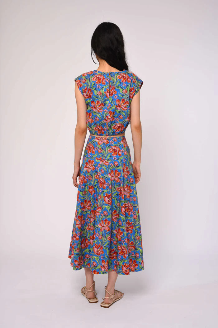 Love The Label Cambrie Top in Archive Tulip Liberty Print