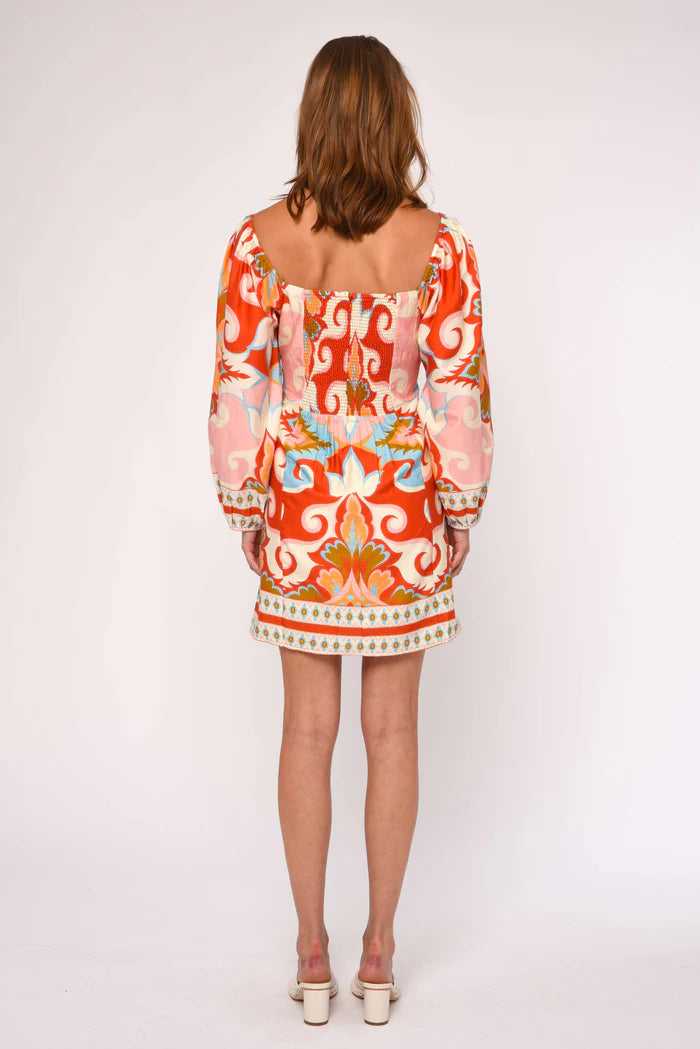 Love The Label Shakti Mini Dress in Rosetti Print