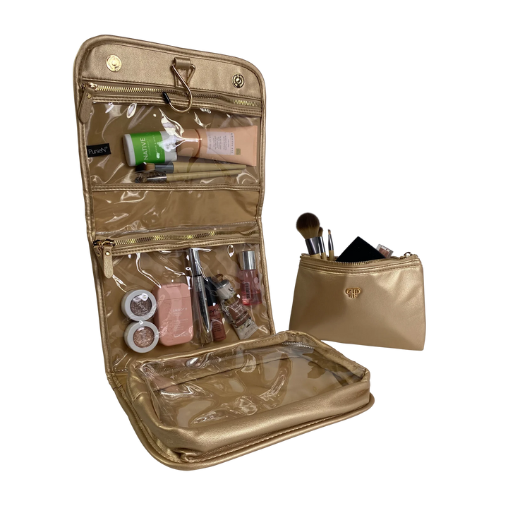 PurseN Getaway Toiletry Case - Gold Luster