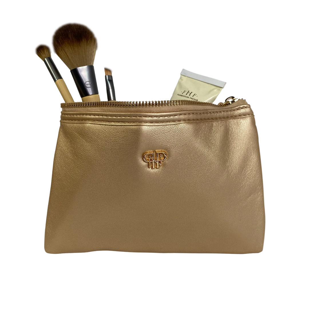 PurseN Getaway Toiletry Case - Gold Luster