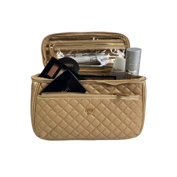 PurseN Classic Train Case - Gold Luster