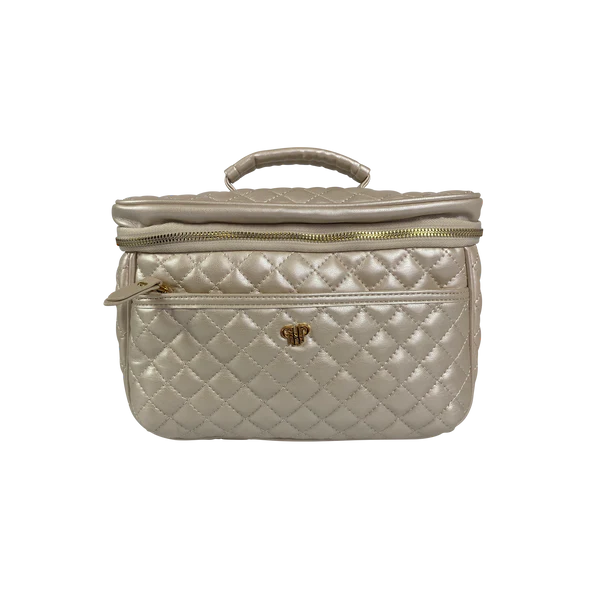 PurseN Classic Train Case - Pearl Quilted