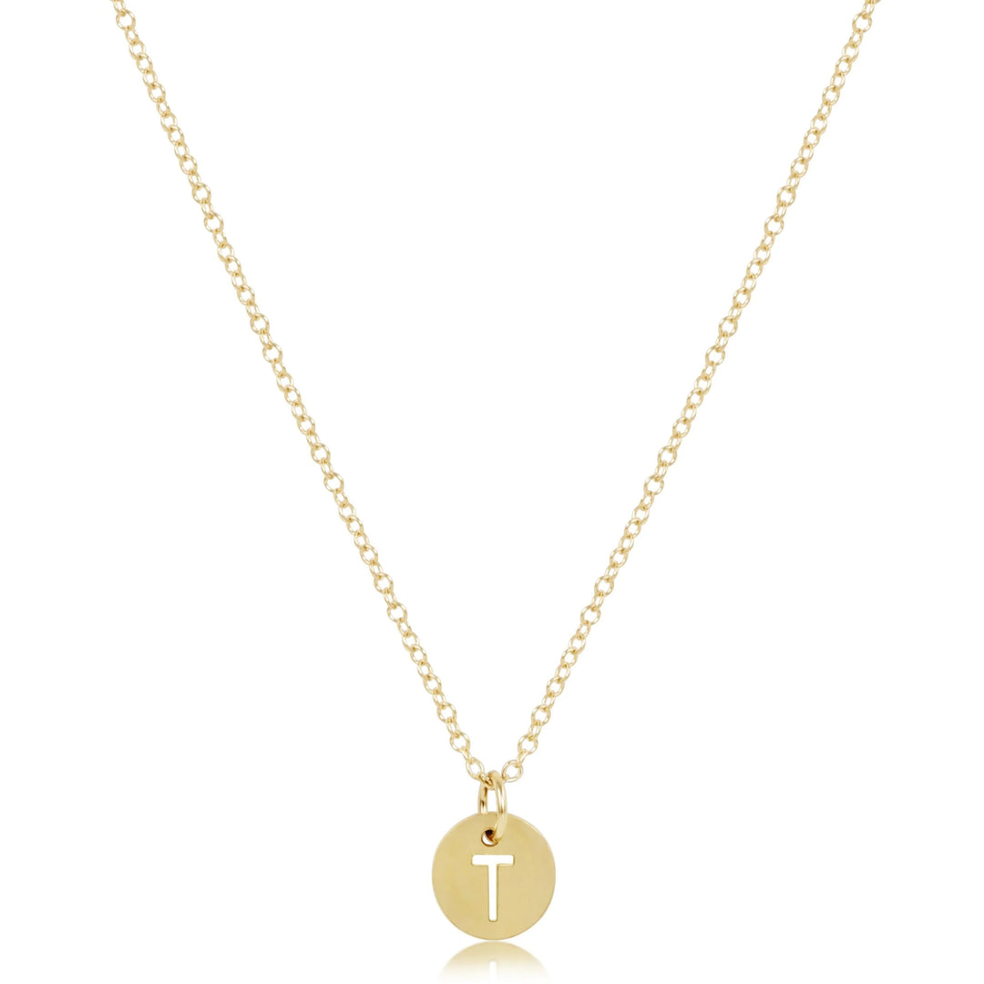 enewton 16" Necklace Gold- Respect Small Gold Disc