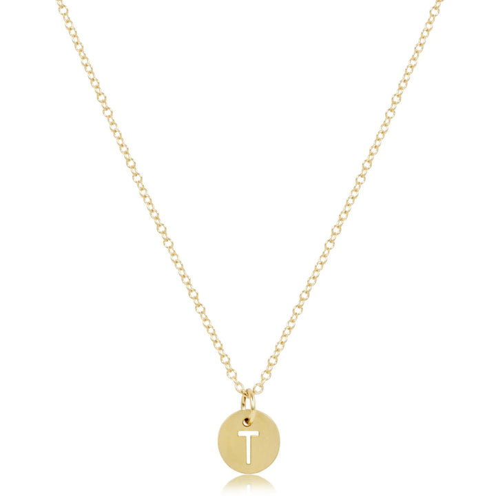 enewton 16" Necklace Gold- Respect Small Gold Disc