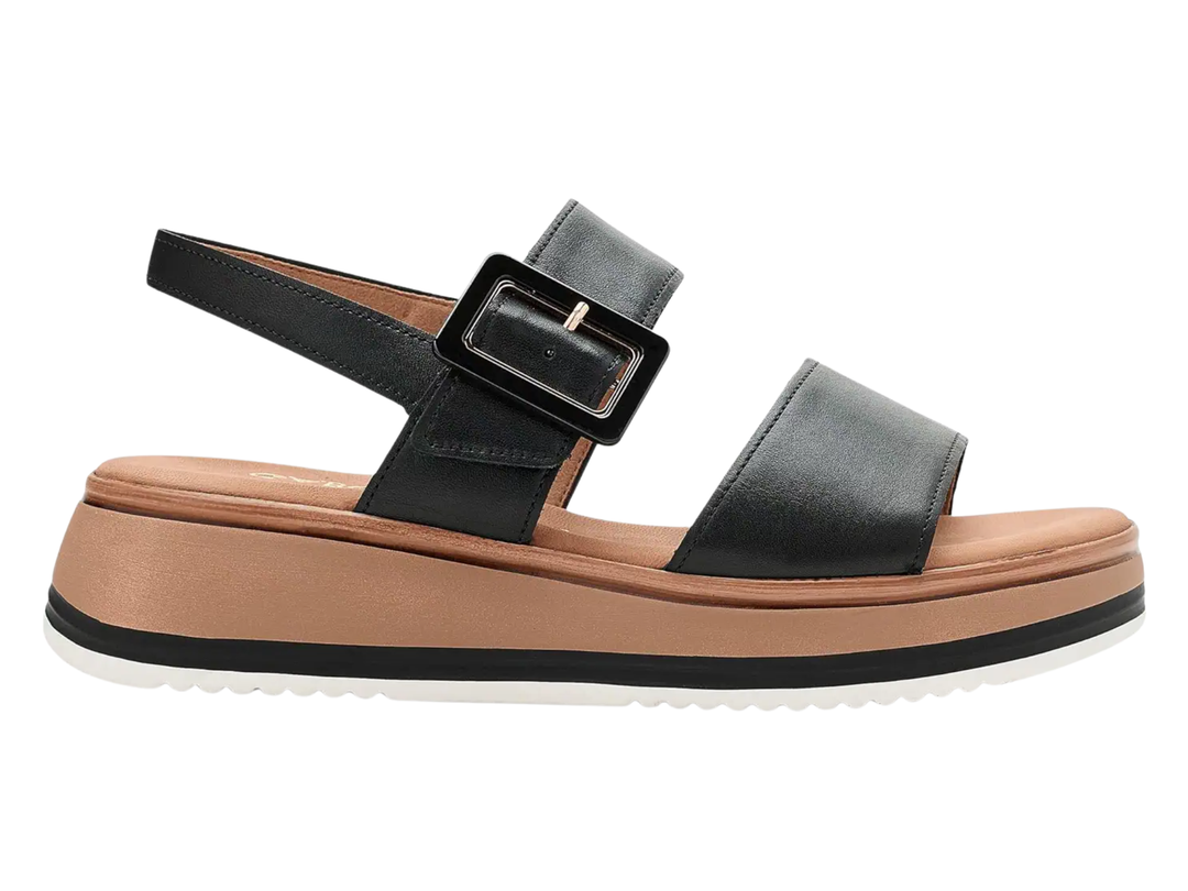 Gabor Small Wedge Sandal in Black