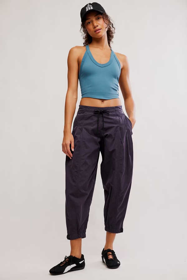 Free People Soft Ridge Pant in Black