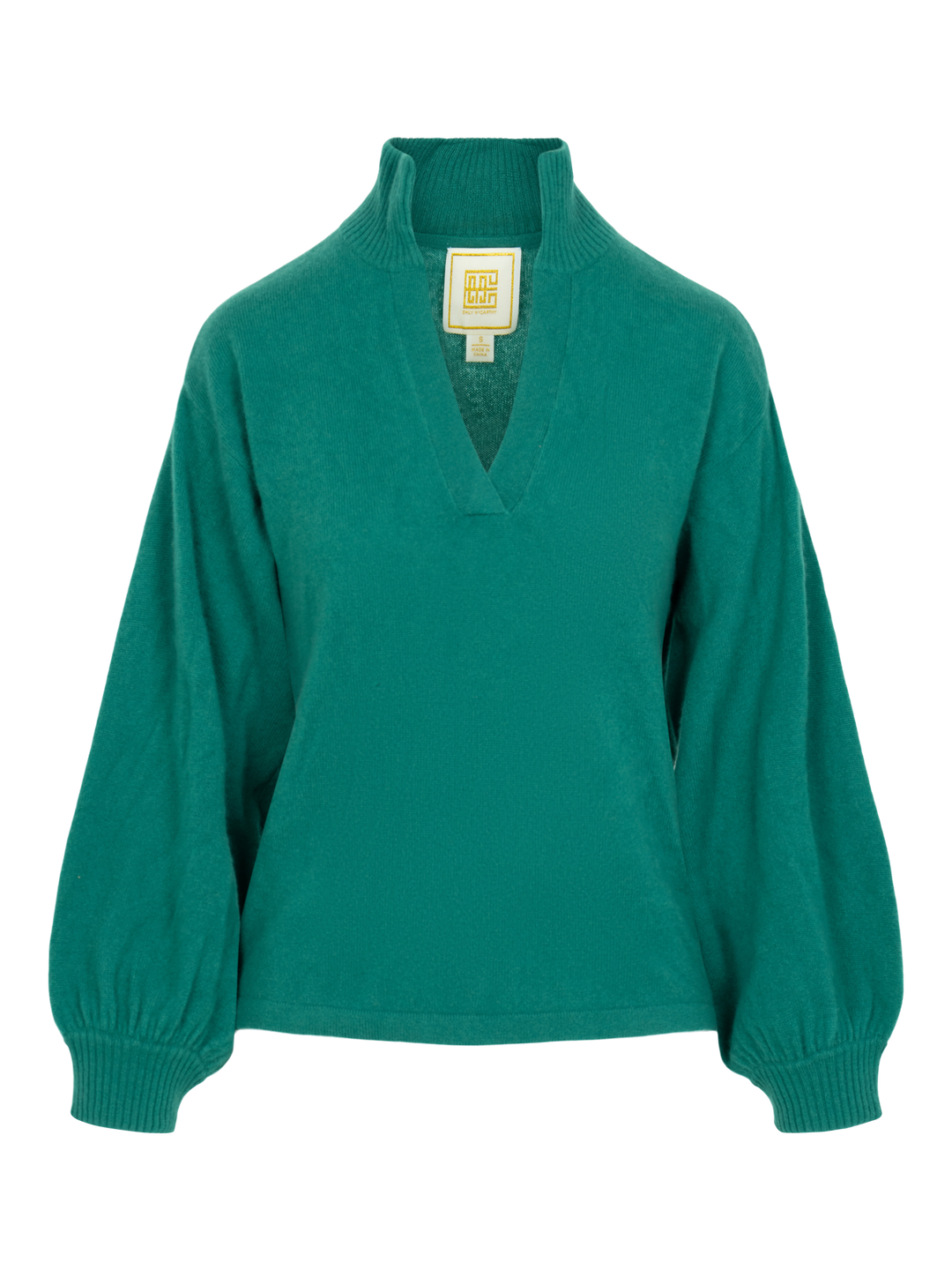 Emily Mccarthy Lolli Sweater in Eden Green Cashmere