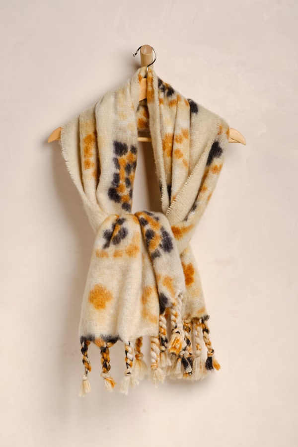 Free People Kaleidiscope Blanket Ivory Scarf