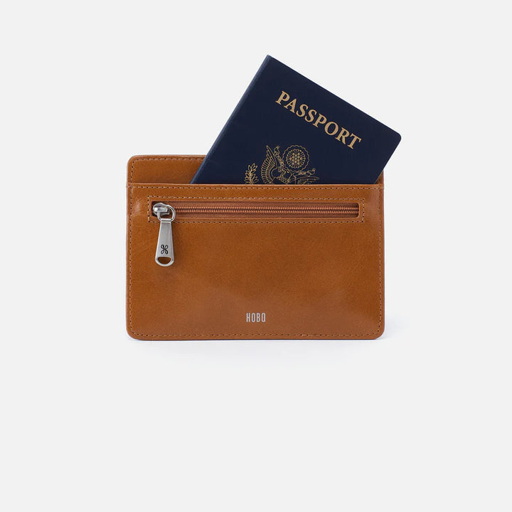 Hobo Euro Slide Card Case in Truffle