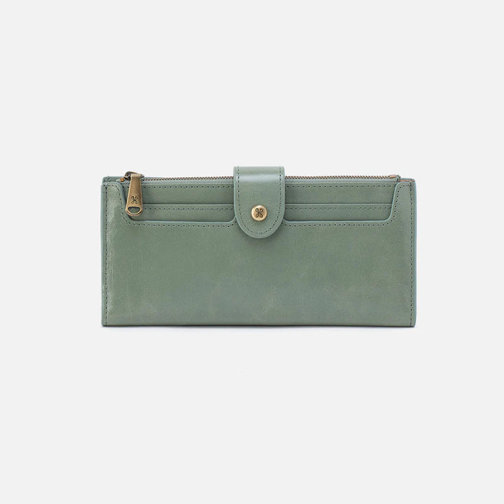 Hobo Dunn Continental Wallet in Jade