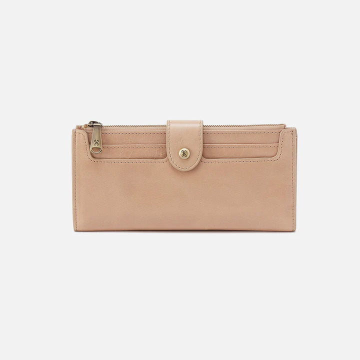 Hobo Dunn Continental Wallet in Sand