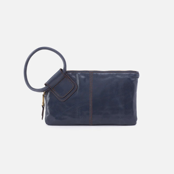 Hobo Sable Wristlet in Blue Stone