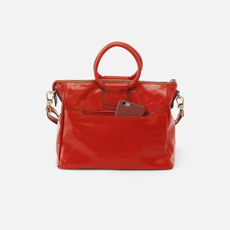 Hobo Sheila Medium Satchel in Grenadine