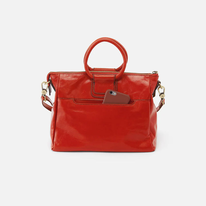 Hobo Sheila Medium Satchel in Grenadine