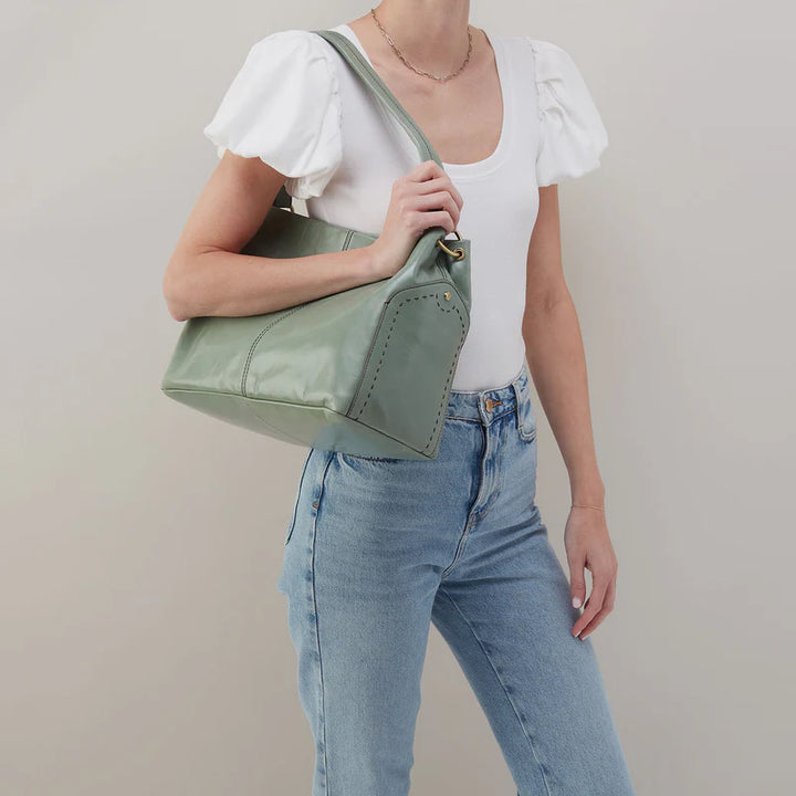 Hobo Seneca Shoulder Bag in Jade