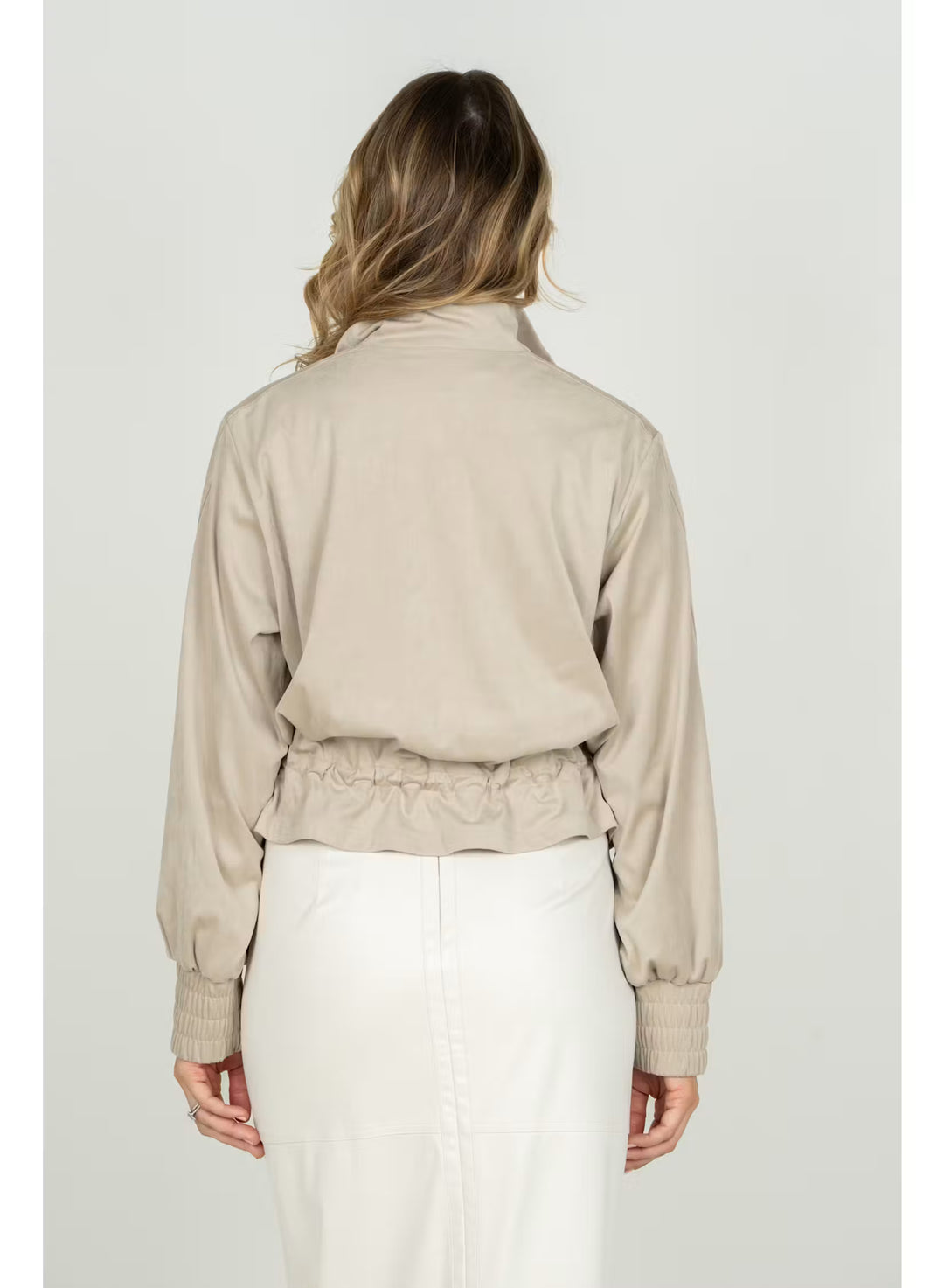 Emily McCarthy Bailey Bomber in Dove