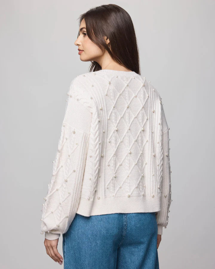 Demi Pearl Sweater in Pale Oak Heather