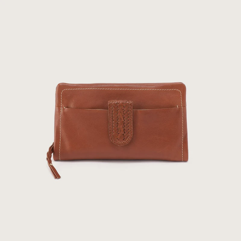 Hobo Evolve Wristlet in Kindling Brown