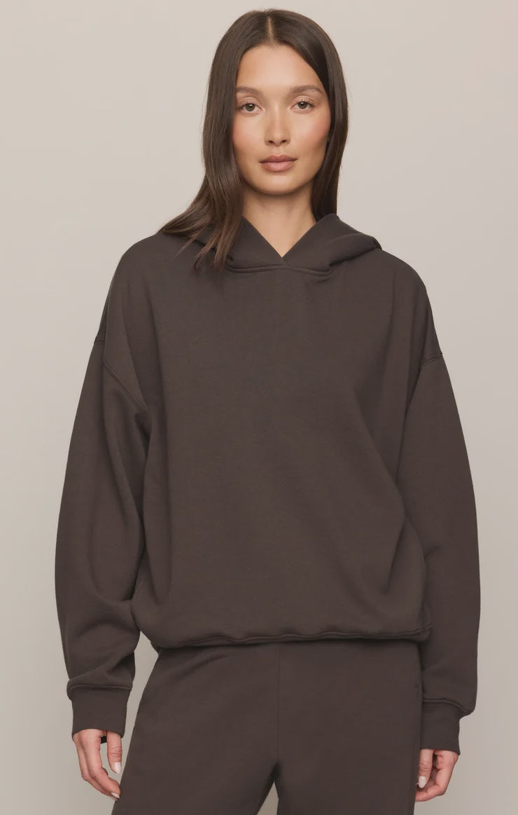 Z Supply First Quarter Hoodie in Cocoa Bean