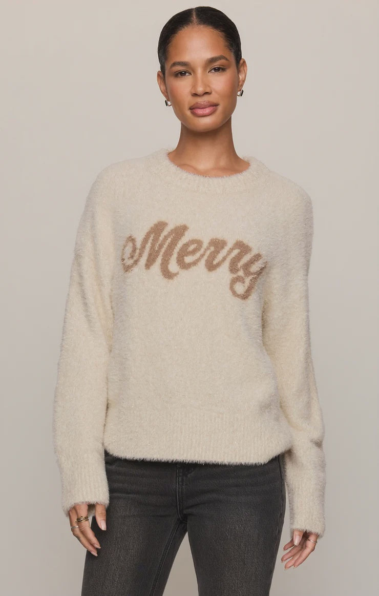 Z Supply So Merry Sweater in Warm White