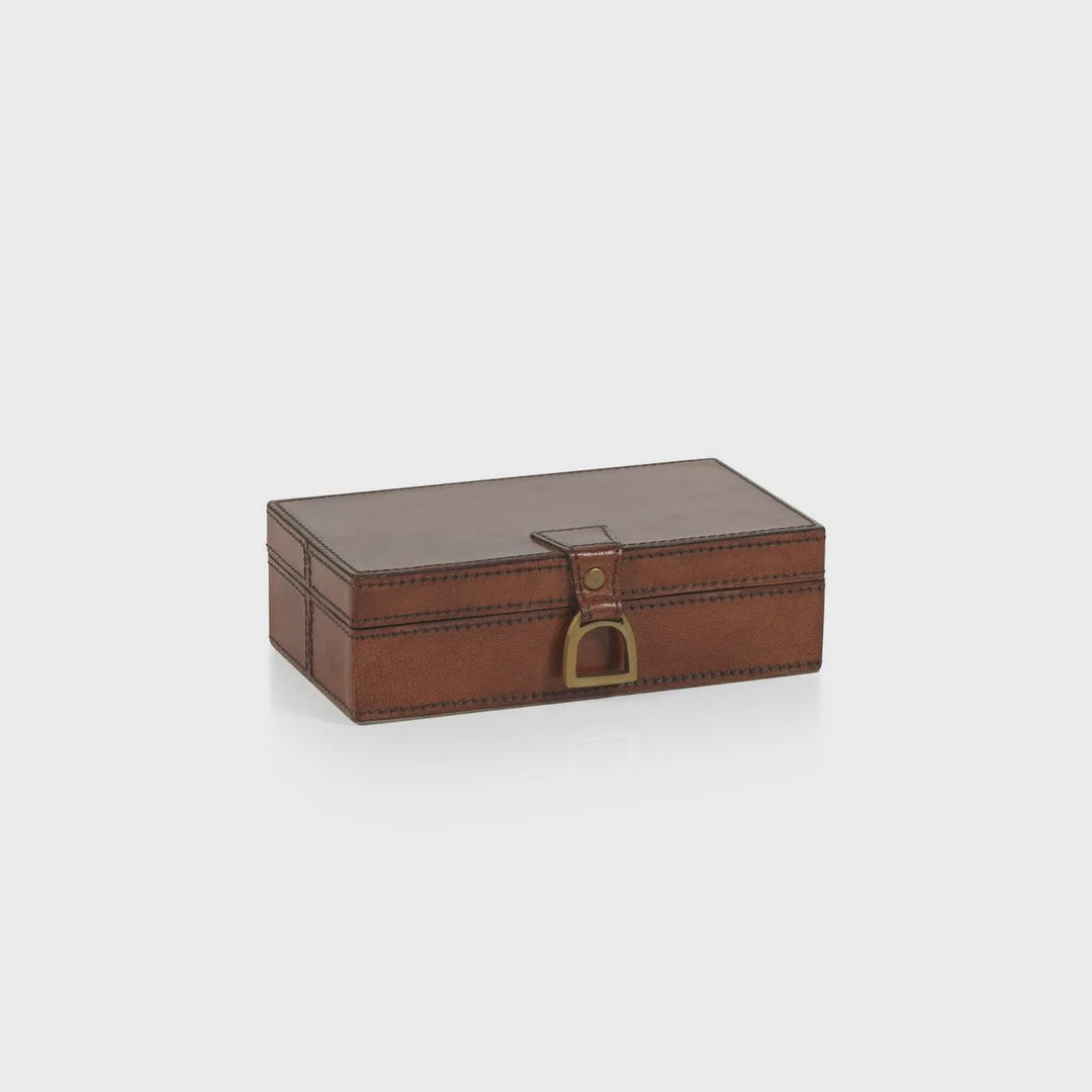 The Connaught Leather Box Medium Rectangular 9.5" 6.25