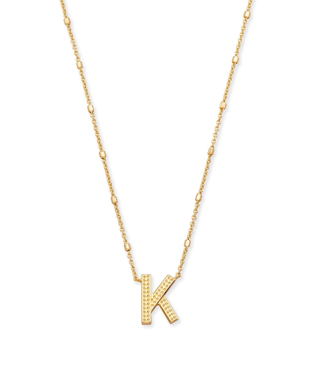 Kendra Scott Letter Pendant Necklace in Gold