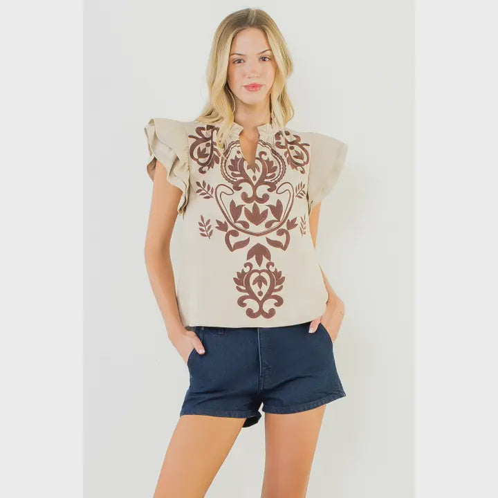See The Light Cream Top
