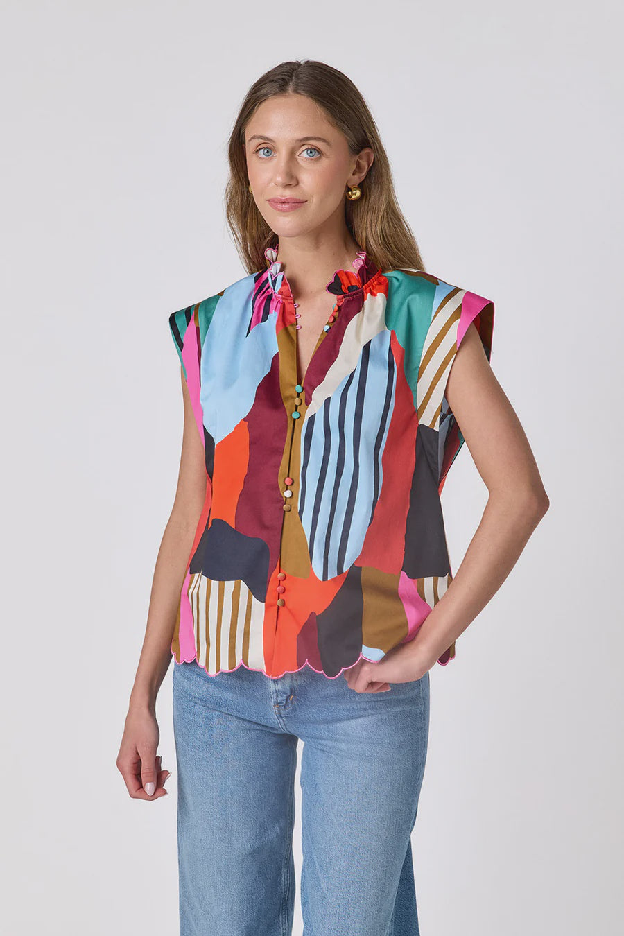 Crosby Fritzy Top in Field Study