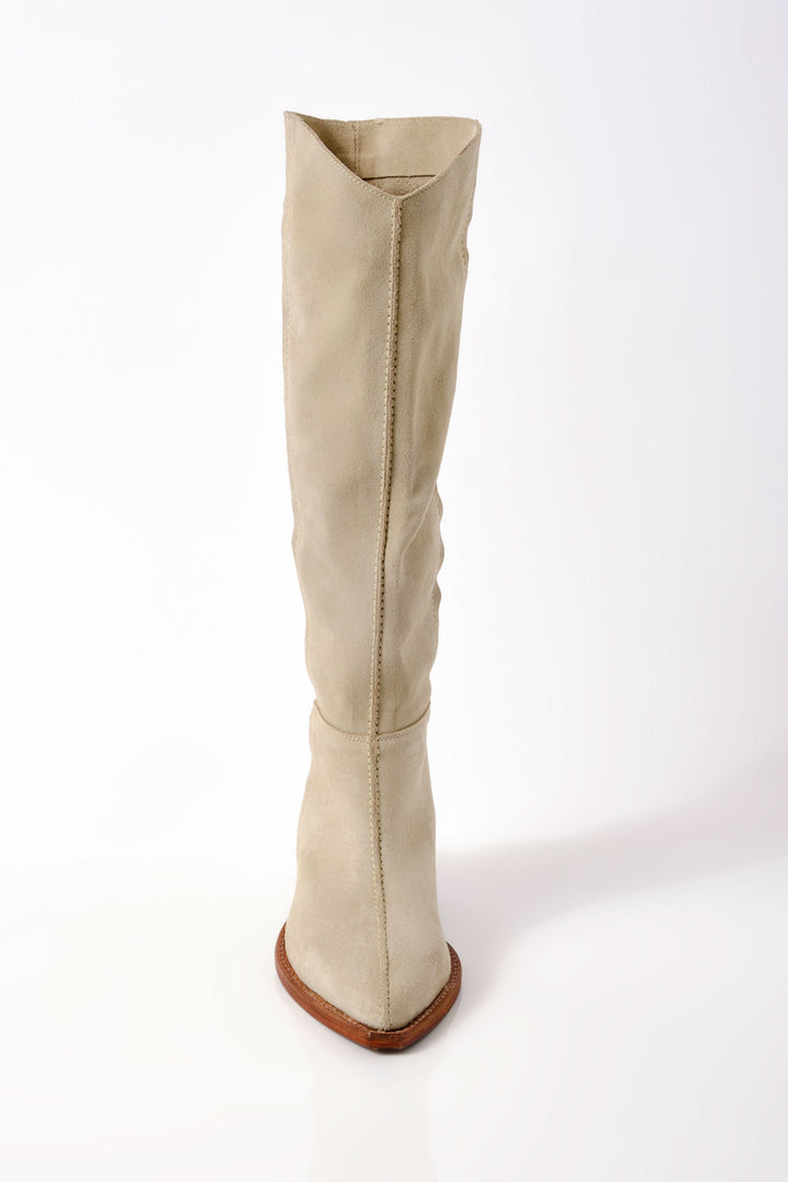 Free People Sway Low Slouch Boot in Parchment