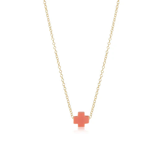 enewton 16" Necklace Gold - Signature Cross