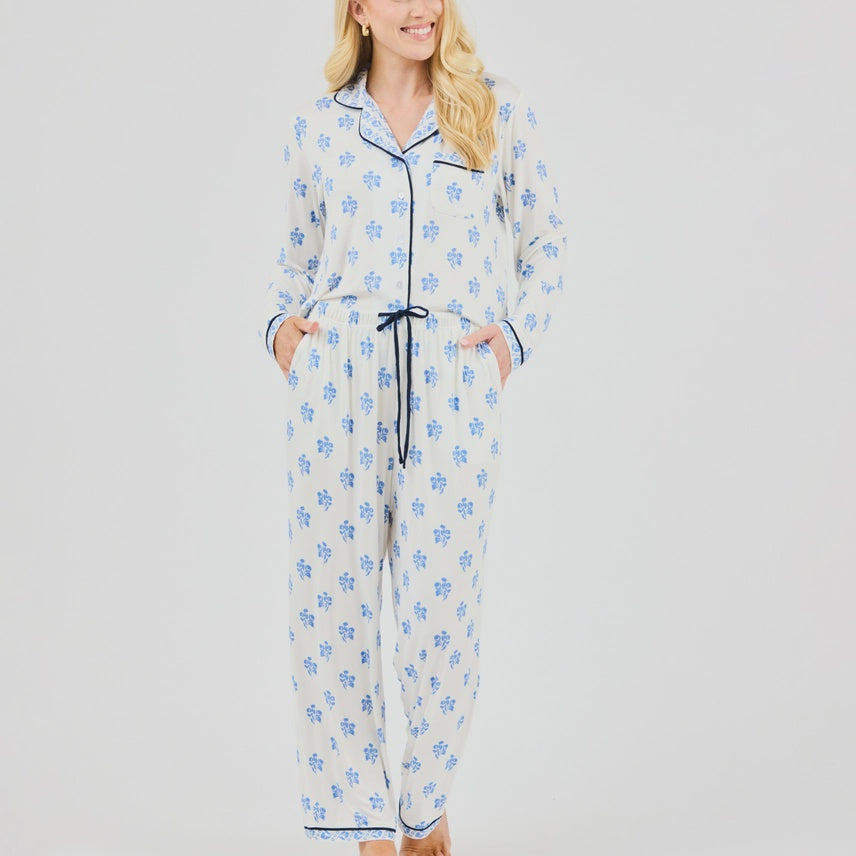 Pant Set Charlotte Moonlit Grace Blue