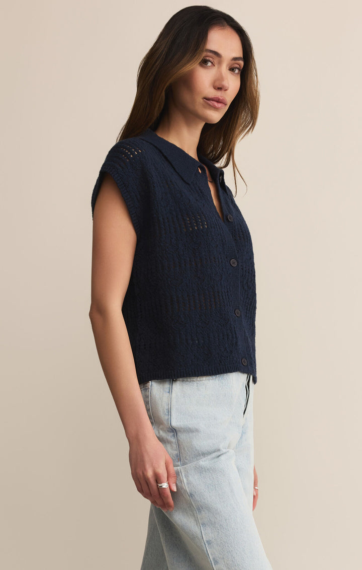 Z Supply Kinsley Sweater Top in Eclipse