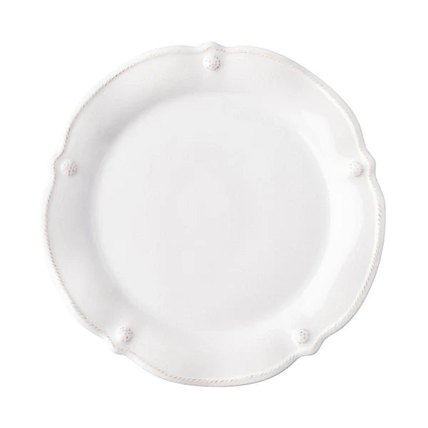 Juliska Berry & Thread Flared Dessert/Salad Plate in Whitewash