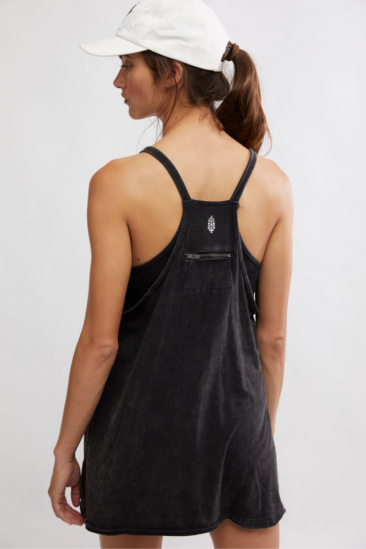 Free People Movement Hot Shot Mini Dress in Black