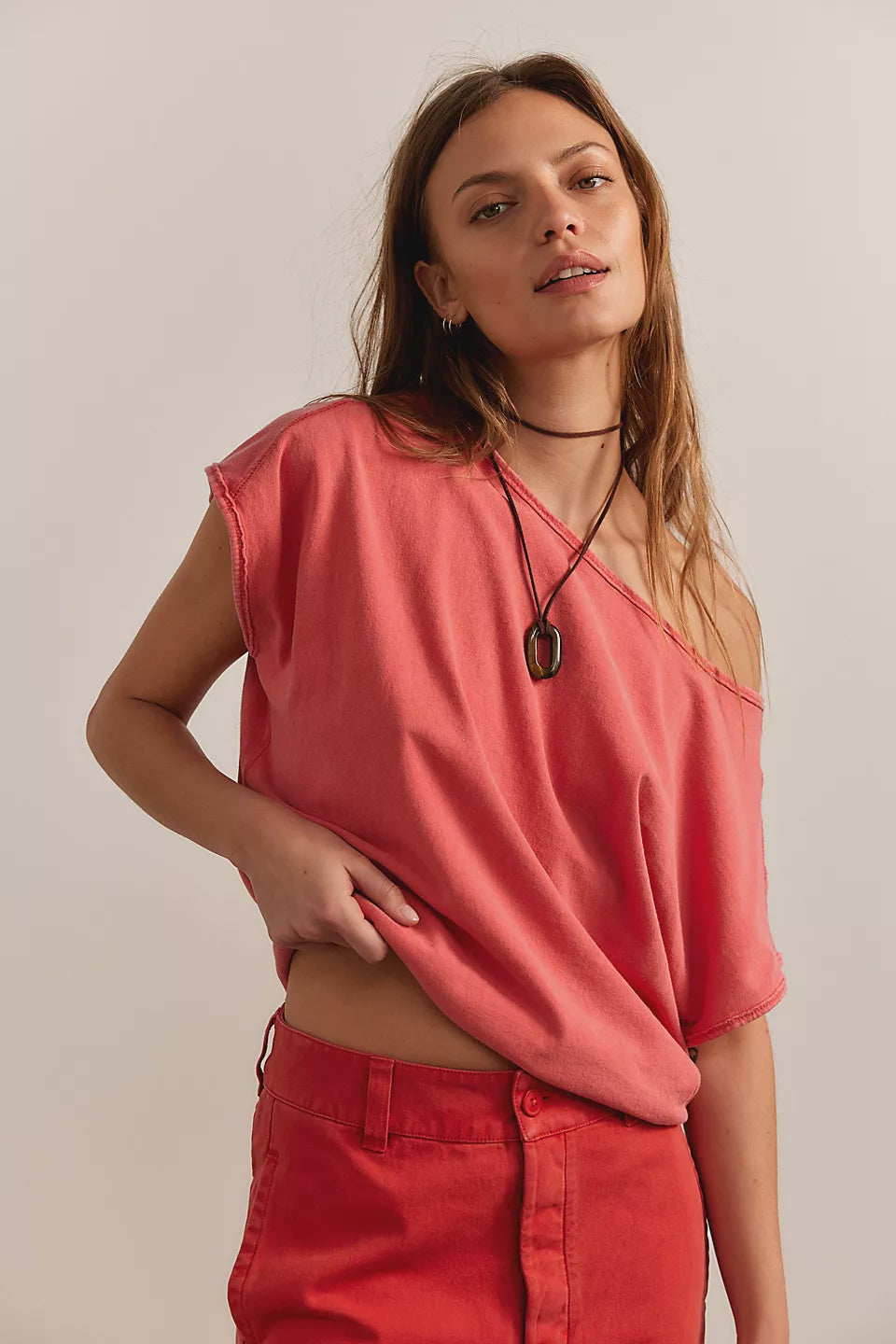 Free People We The Free Peggy Tee in Sweet Sour