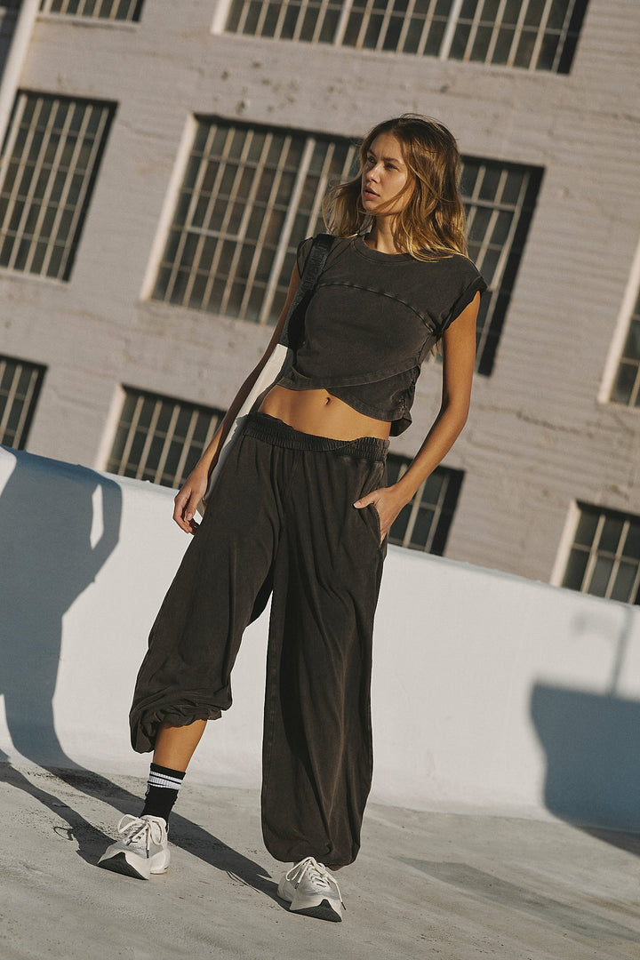 Free People Movement Hot Shot Crossover Set in Black