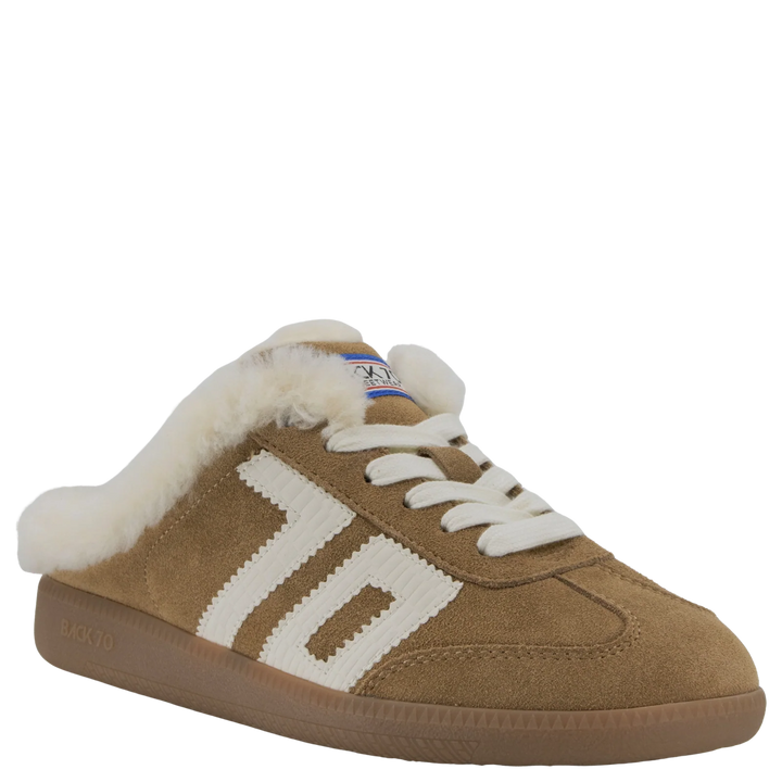 Back 70 EASTER FL Backless Sneakers in TOBACCO WHITE