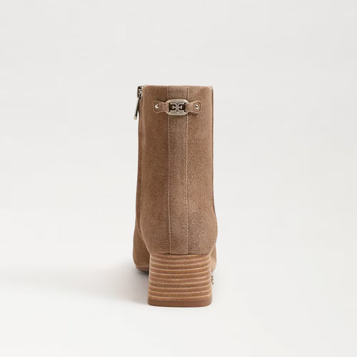 Sam Edelman Paige Ankle Boot in Almond Taupe Suede