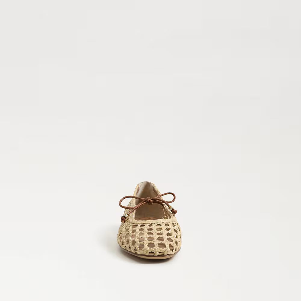 Sam Edelman Marcie Ballet Flat in Bleached Beechwood/Saddle